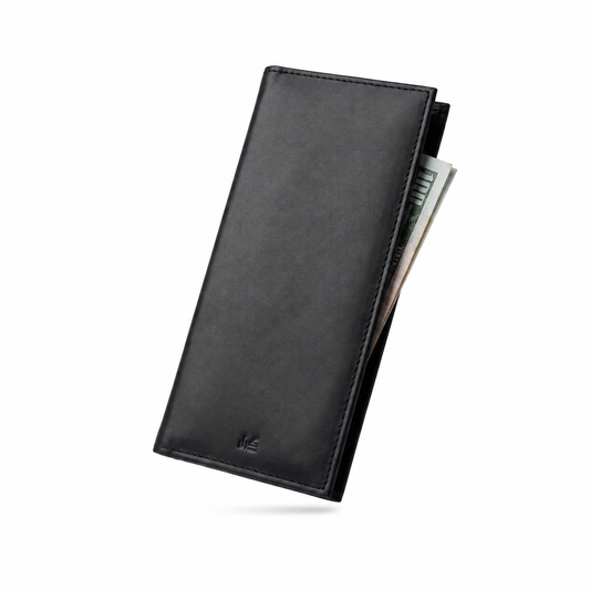 PrimeFold pure leather long wallet Pakistan front view