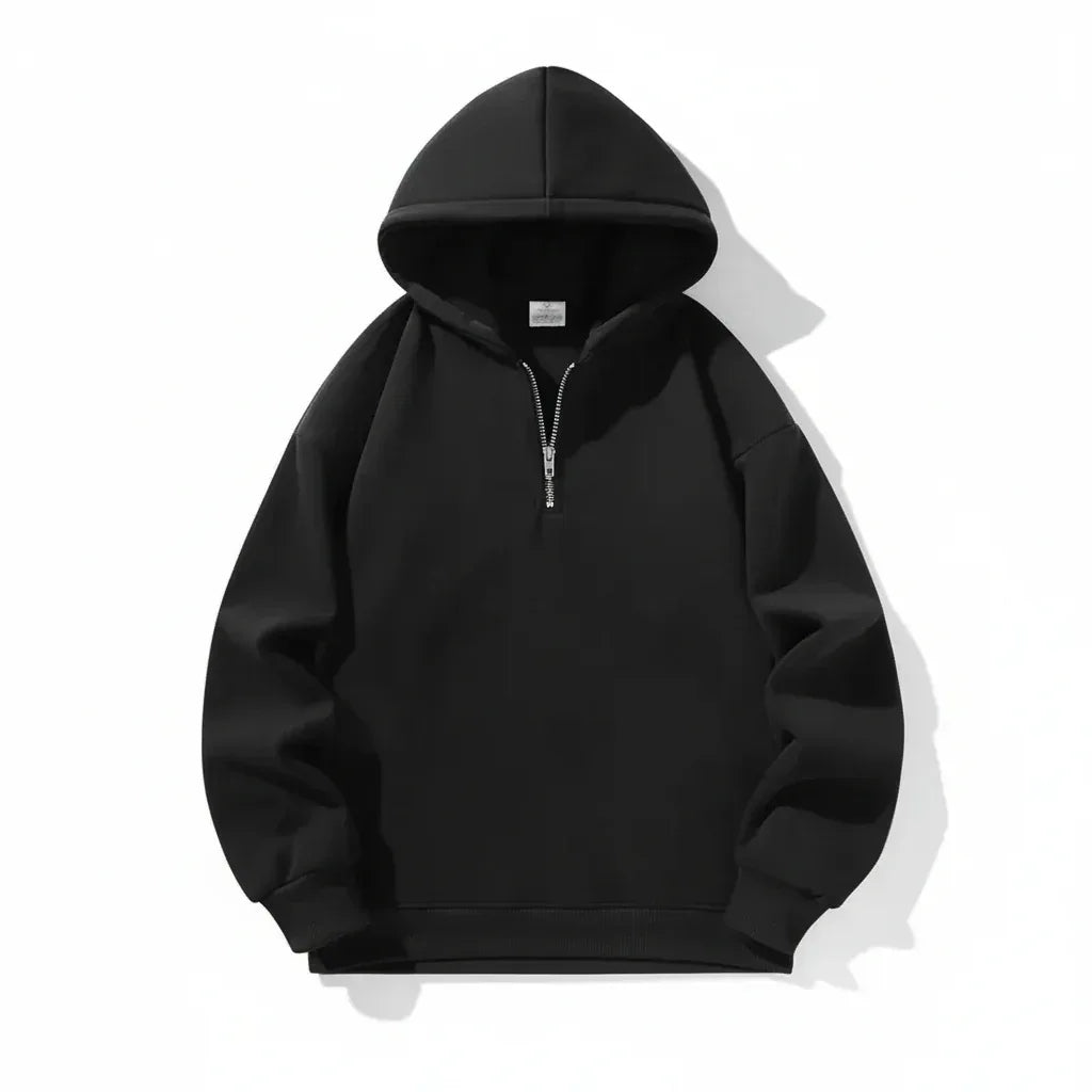 Karar Quarter Zip Hoodie Heavy Weight Drop Shoulders 350+GSM - Karar.Shop