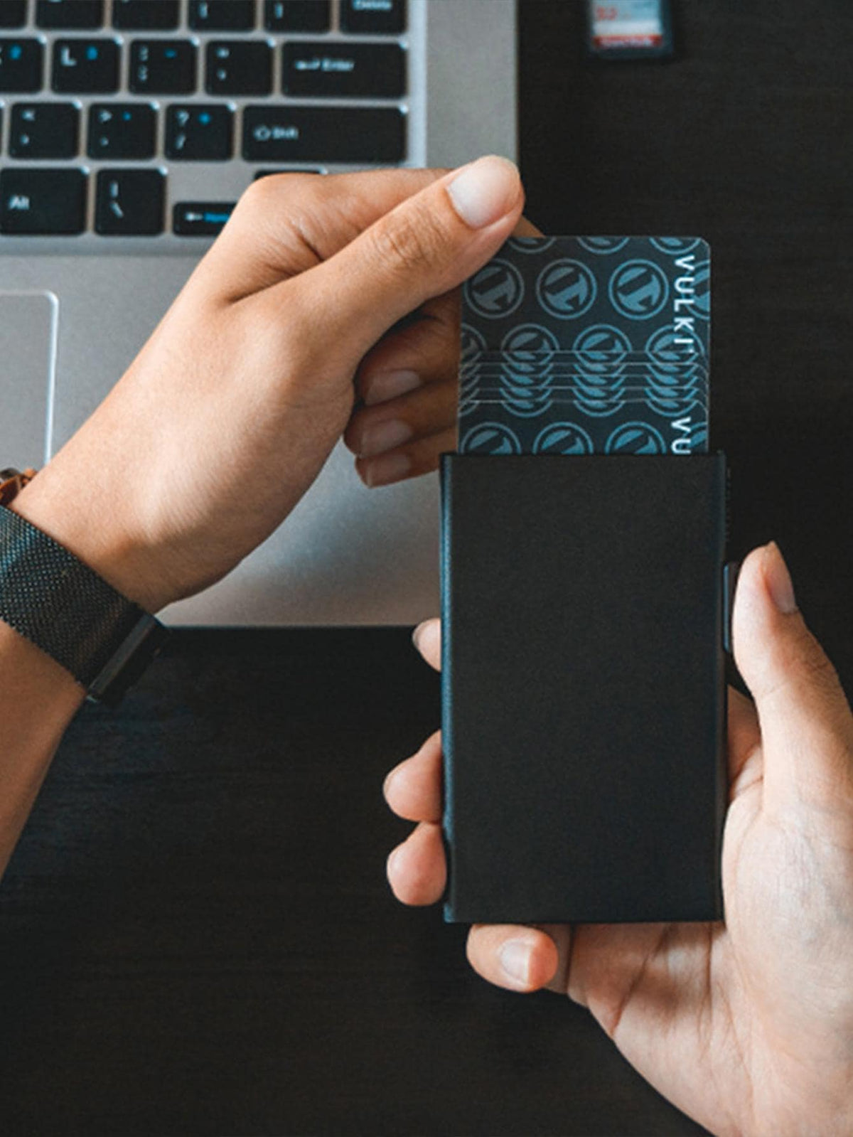RFID card holder wallet Pakistan cards fanned open