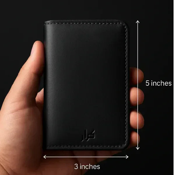 Karar pure leather slimfold wallet for men Pakistan