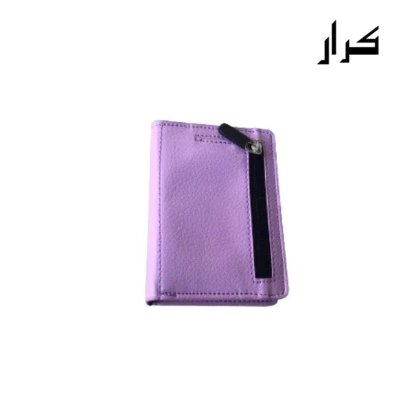 PU Bifold Leather Wallet & Pop up card holder with Coin Zipper - Karar.Shop