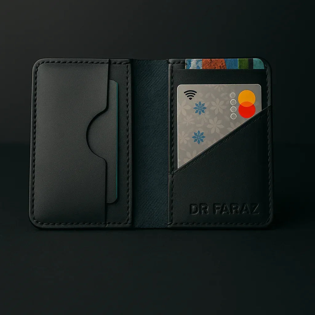Karar pure leather slimfold wallet for men Pakistan
