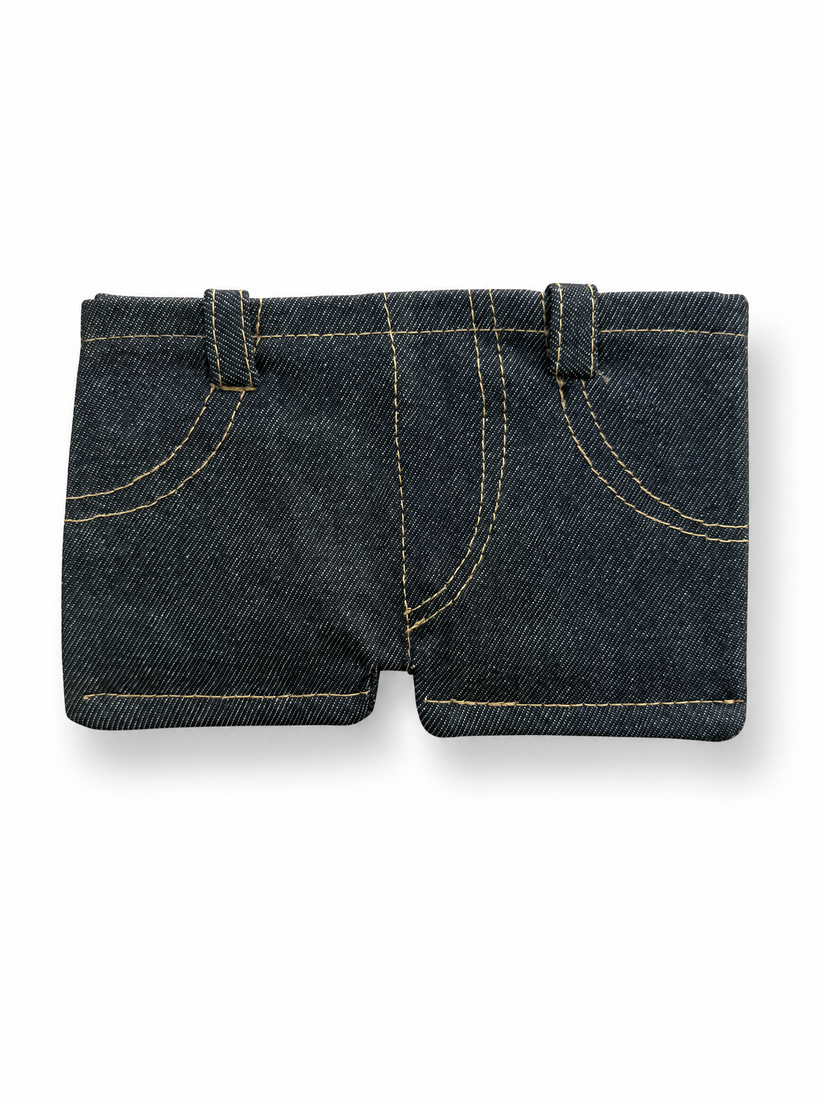 Denim Card Wallet — Slim Bifold Card Holder