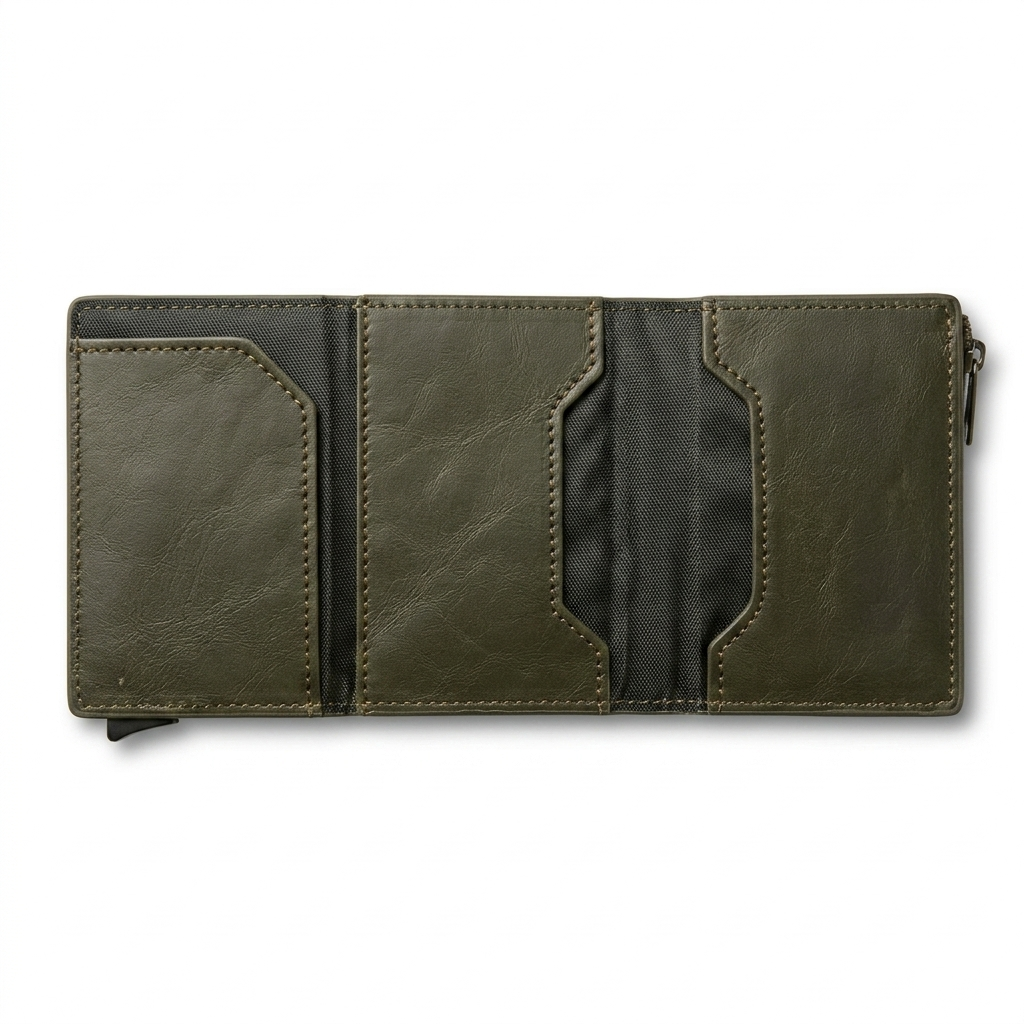 Magnetic popup wallet Pakistan zipper coin pocket